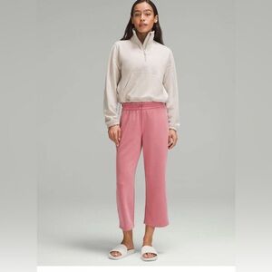 🍋🍋Lululemon Softstreme High-Rise Straight-Leg Cropped Pant sz 4 nwt - PINK TIDE